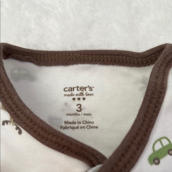 (2 for $10) carters animal footie/ sleeper - Picture 2 of 7